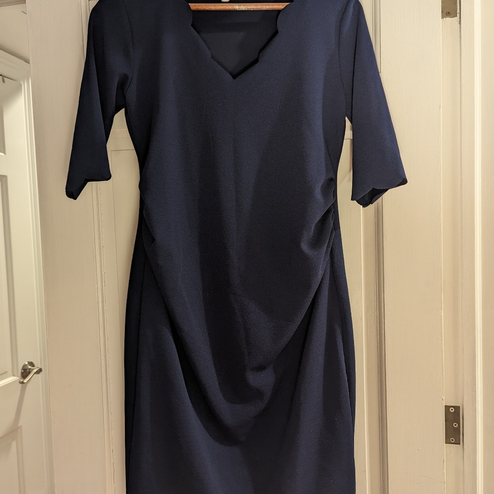 Elegant Navy Blue Dress